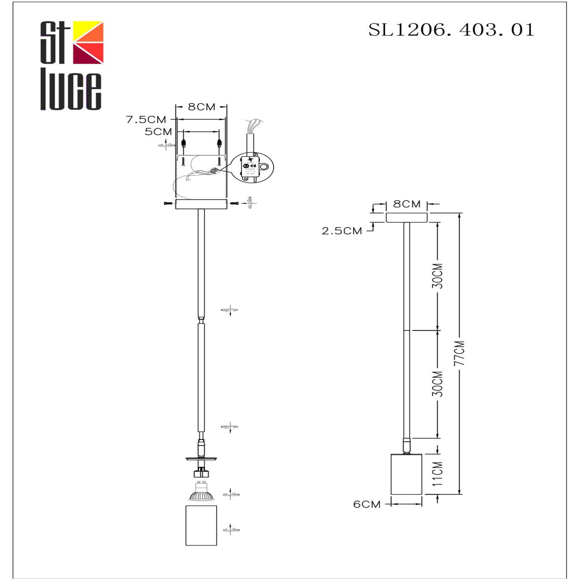 Картинка Подвесной светильник ST Luce Sormano SL1206.403.01