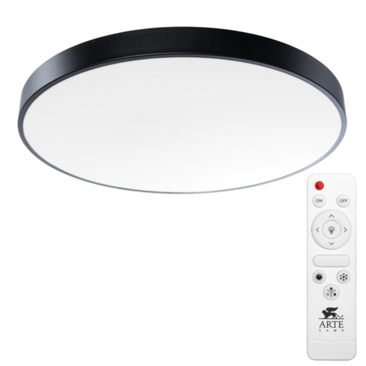 Картинка Потолочный светодиодный светильник Arte Lamp Arena A2673PL-1BK