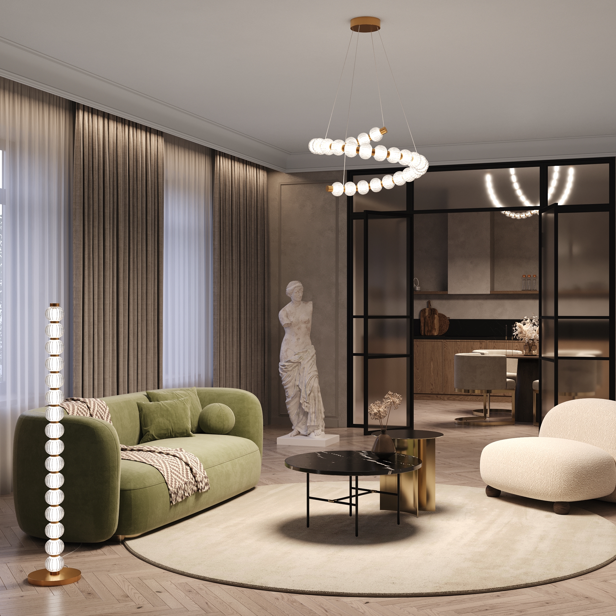 Картинка Напольный светильник (торшер) Maytoni MOD555FL-L23G3K