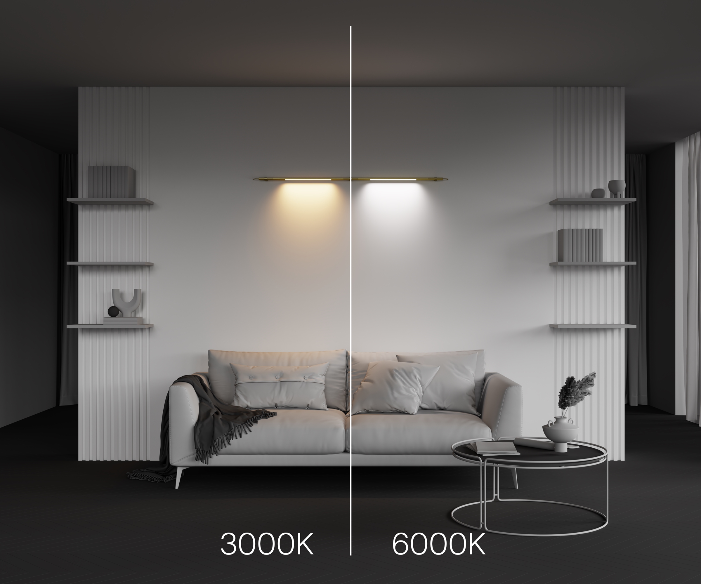 Картинка Светильник Technical C100CL-L500-12W3-6K-BS