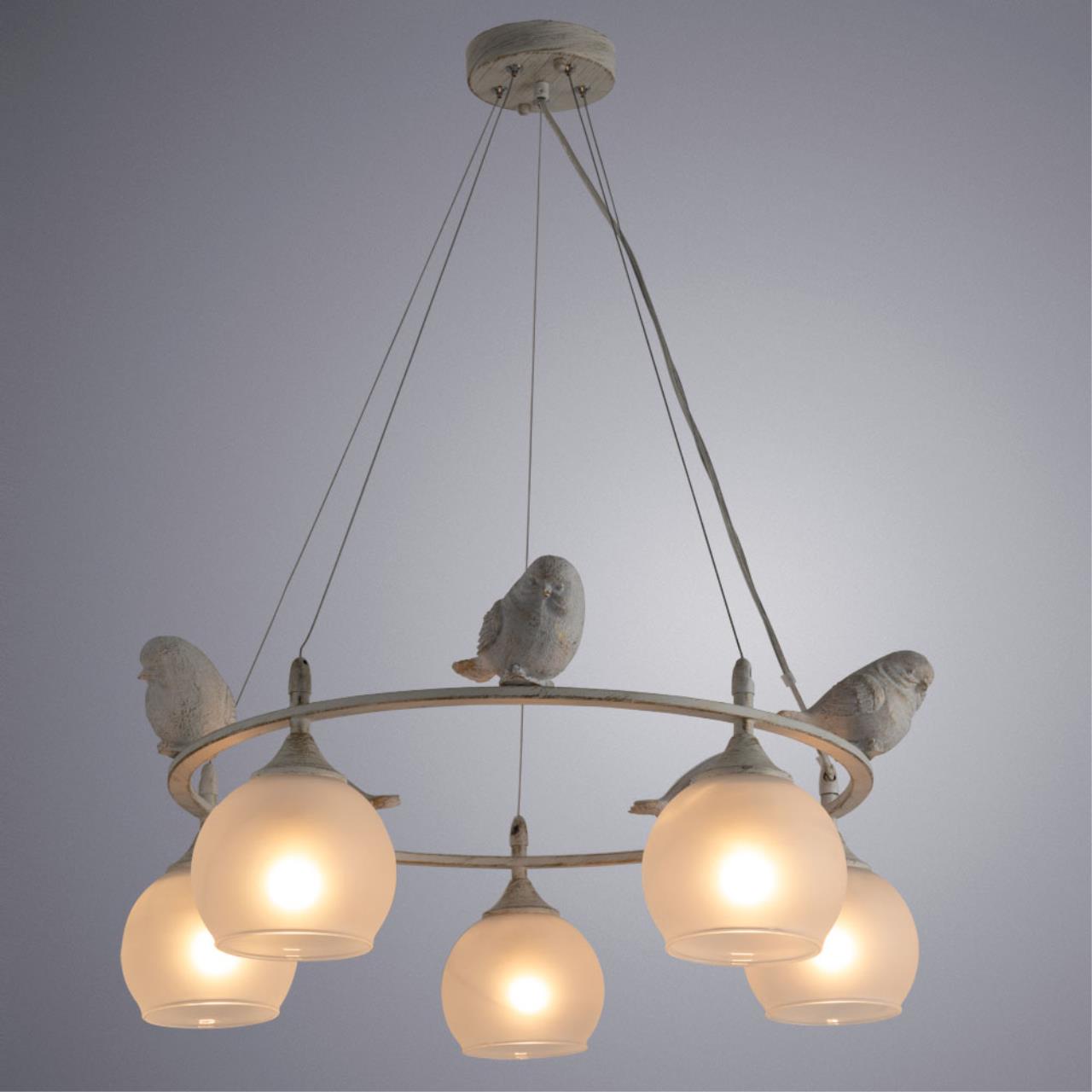 Картинка Подвесная люстра Arte Lamp Gemelli A2150SP-5WG