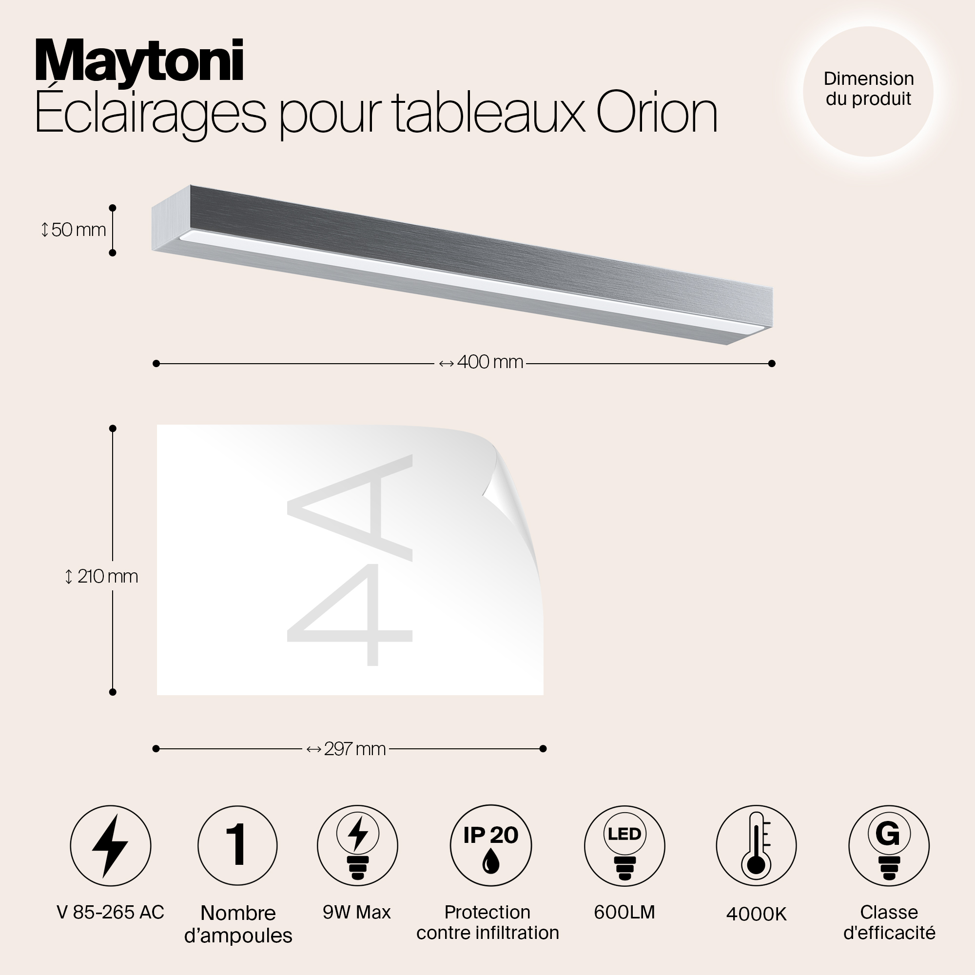 Картинка Подсветка для зеркал Maytoni MIR011WL-L9S4K