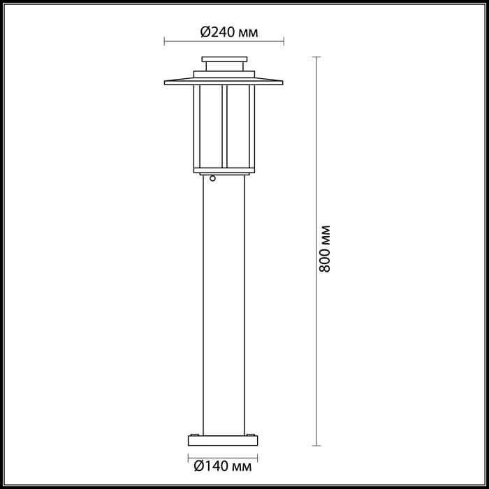 Картинка Уличный светильник Odeon Light Nature Mito 4047/1F
