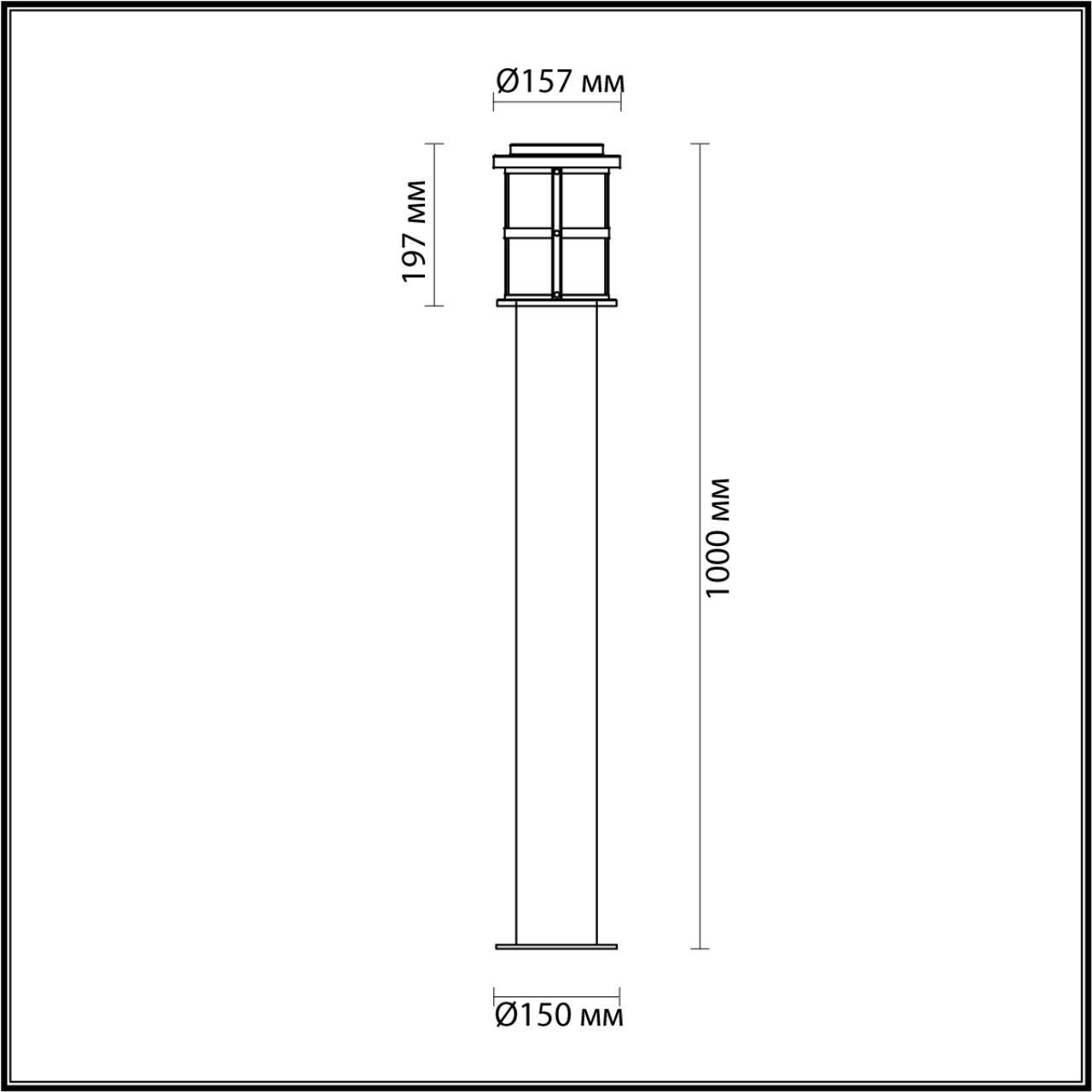 Картинка Уличный светильник Odeon Light Nature Magus 4964/1F