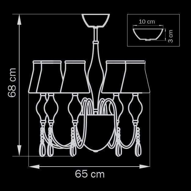 Картинка Подвесная люстра Lightstar Escica 806050