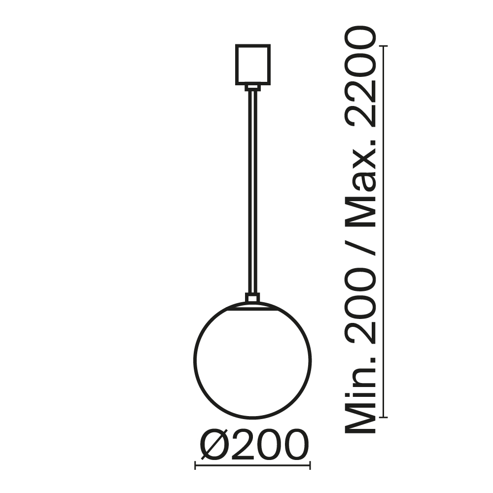 Картинка Подвесной светильник Technical P039PL-5W4K-20-B
