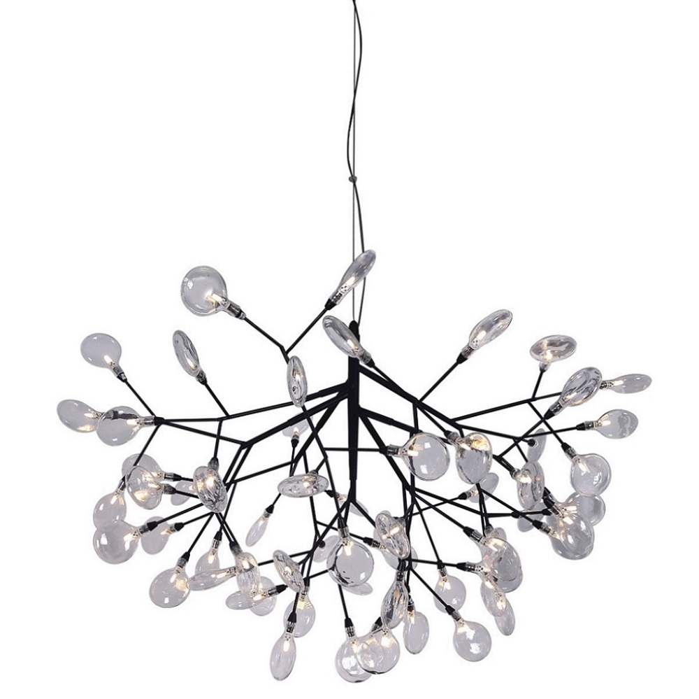 Картинка Светильник подвесной Crystal Lux EVITA SP63 BLACK/TRANSPARENT Crystal Lux 1690/263