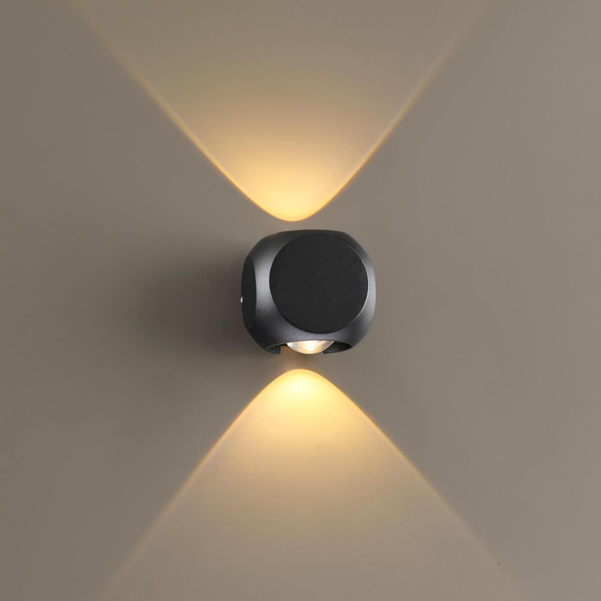 Картинка Уличный настенный светодиодный светильник Odeon Light Hightech Miko 4222/4WL