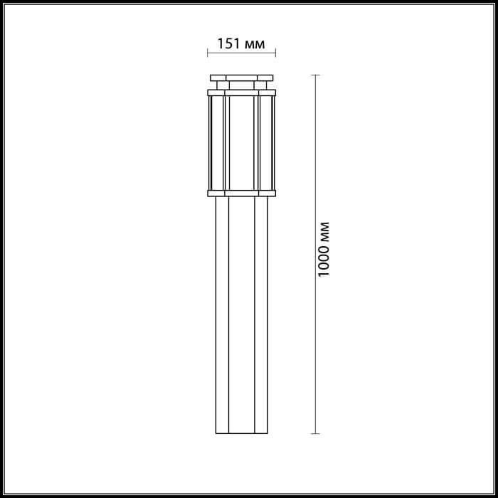 Картинка Уличный светильник Odeon Light Nature Gino 4048/1F