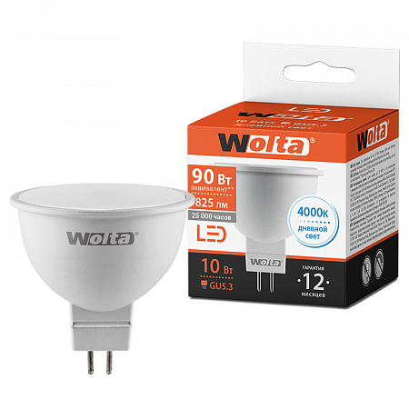 Картинка Лампа LED WOLTA 25SMR16-220-10GU5.3