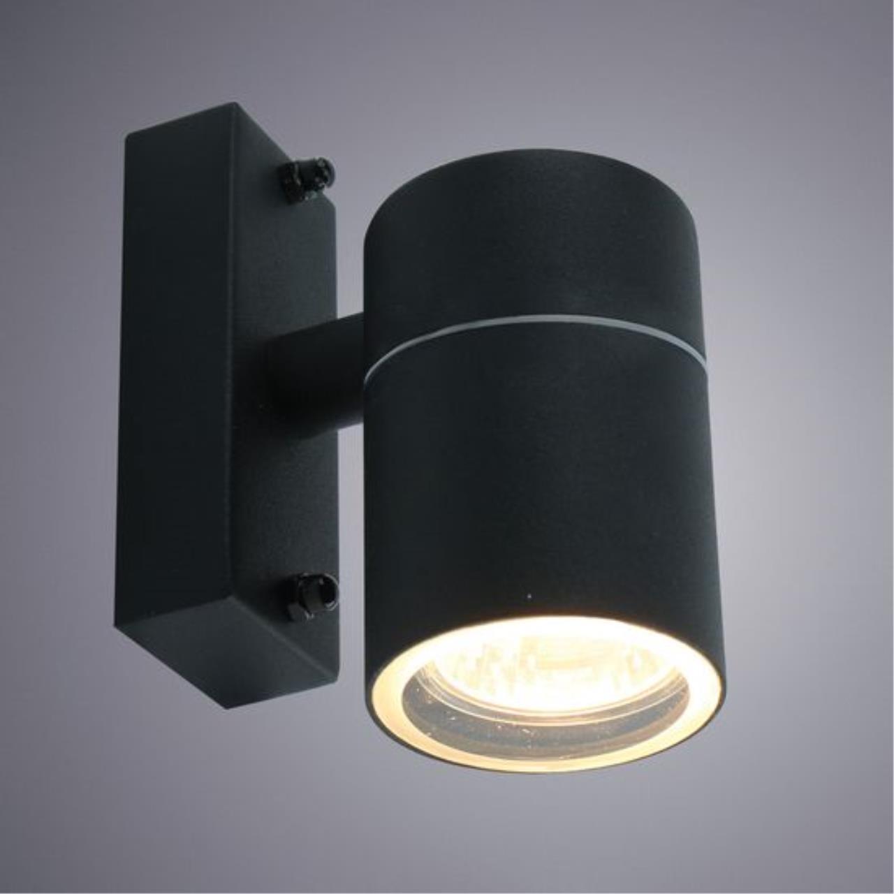 Картинка Уличный настенный светильник Arte Lamp Sonaglio A3302AL-1BK