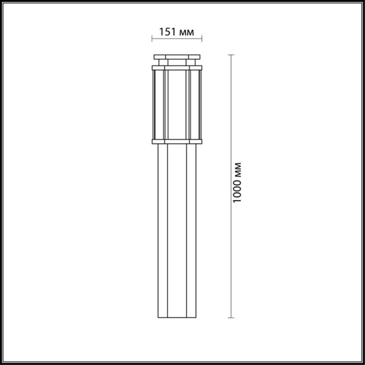 Картинка Уличный светильник Odeon Light Nature Gino 4048/1F