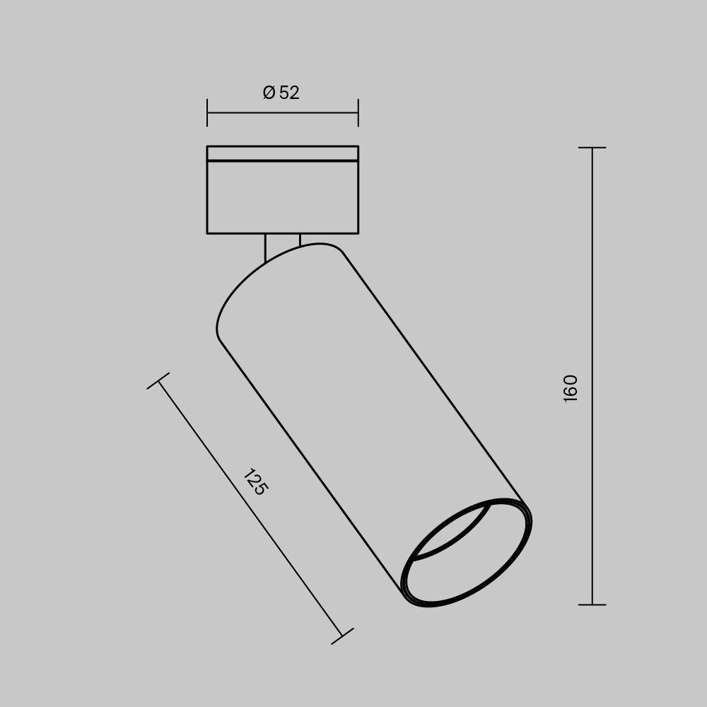 Картинка Потолочный светильник Technical C055CL-L12W4K-W-W