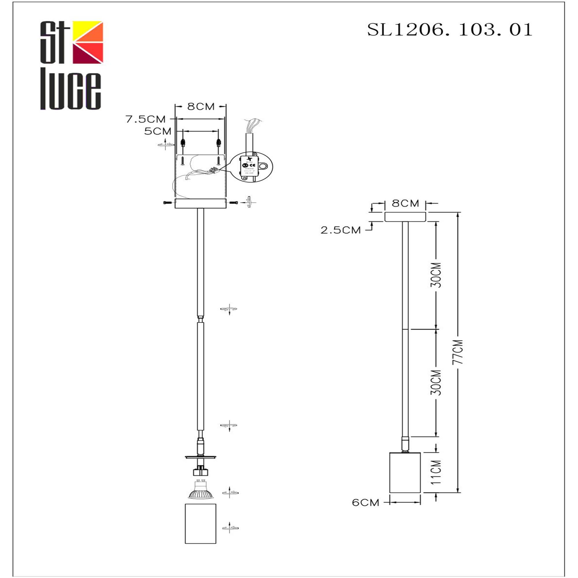 Картинка Подвесной светильник ST Luce Sormano SL1206.103.01