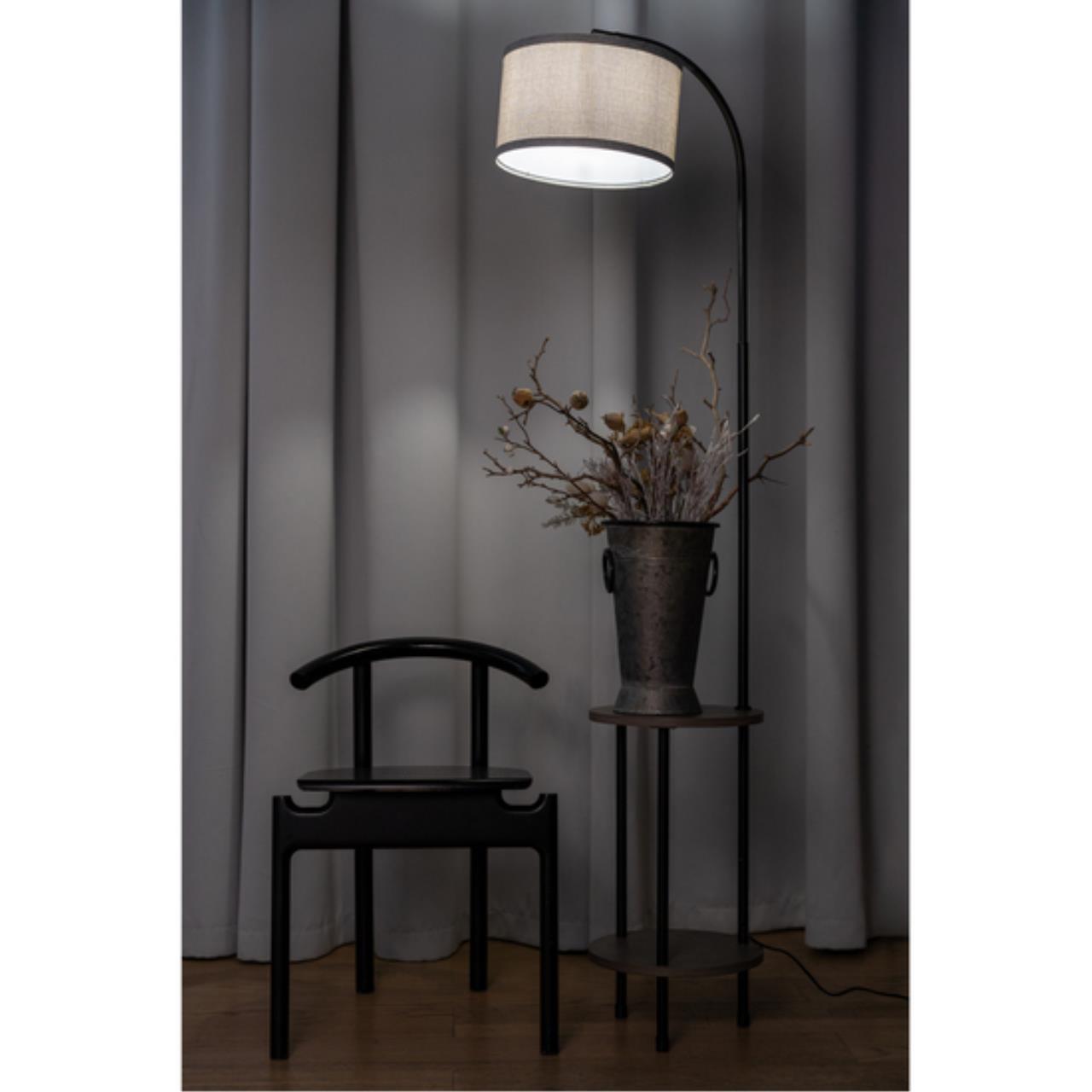 Картинка Торшер Arte Lamp COMBO A4055PN-1BK