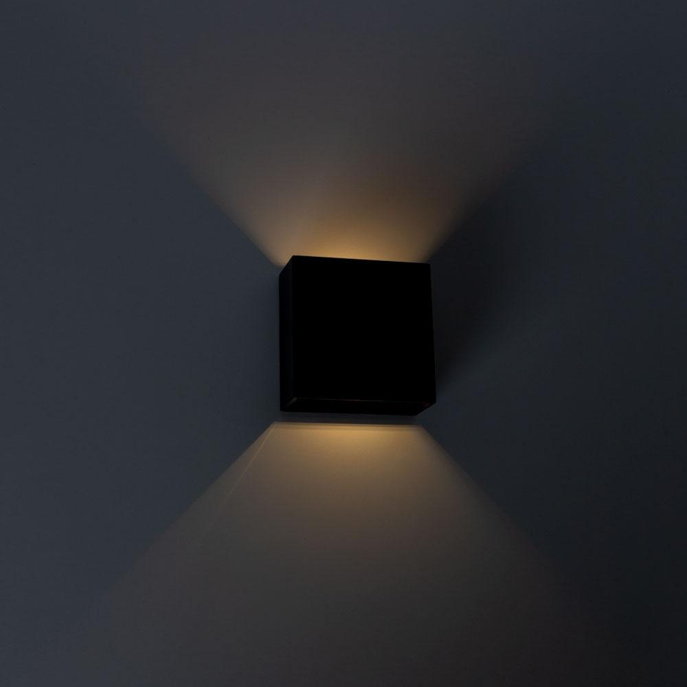 Картинка Уличный настенный светодиодный светильник Arte Lamp Algol A1445AL-1BK
