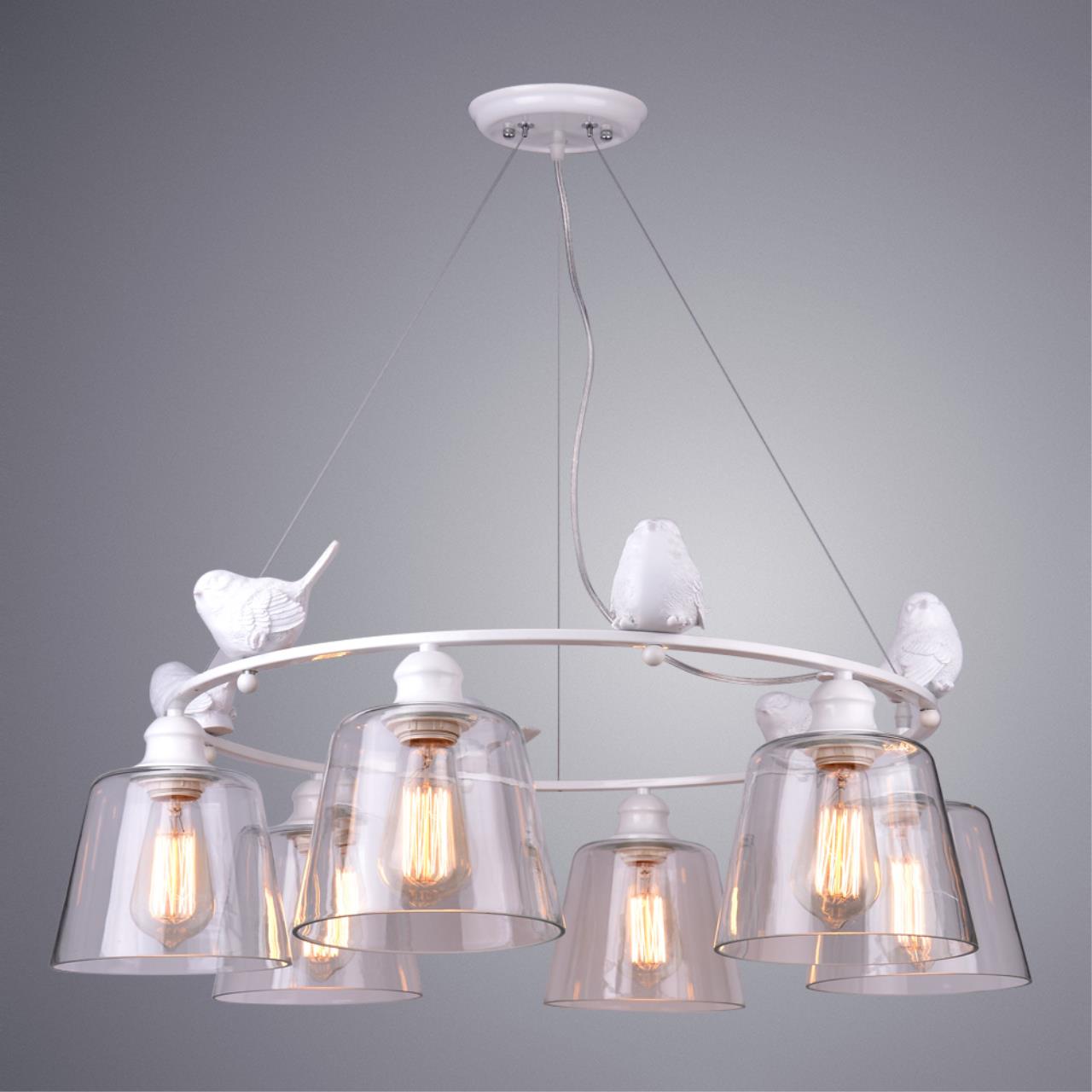 Картинка Подвесная люстра Arte Lamp Passero A4289LM-6WH