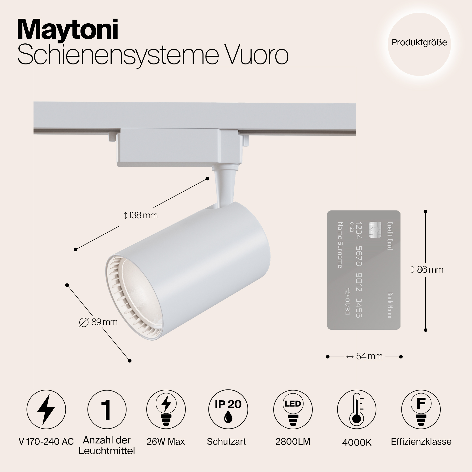 Картинка Трековый светильник Maytoni Technical TR003-1-30W4K-W