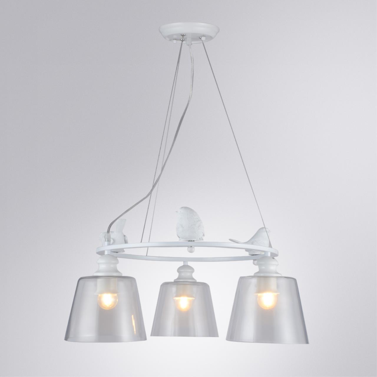 Картинка Подвесной светильник Arte Lamp Passero A4289LM-3WH