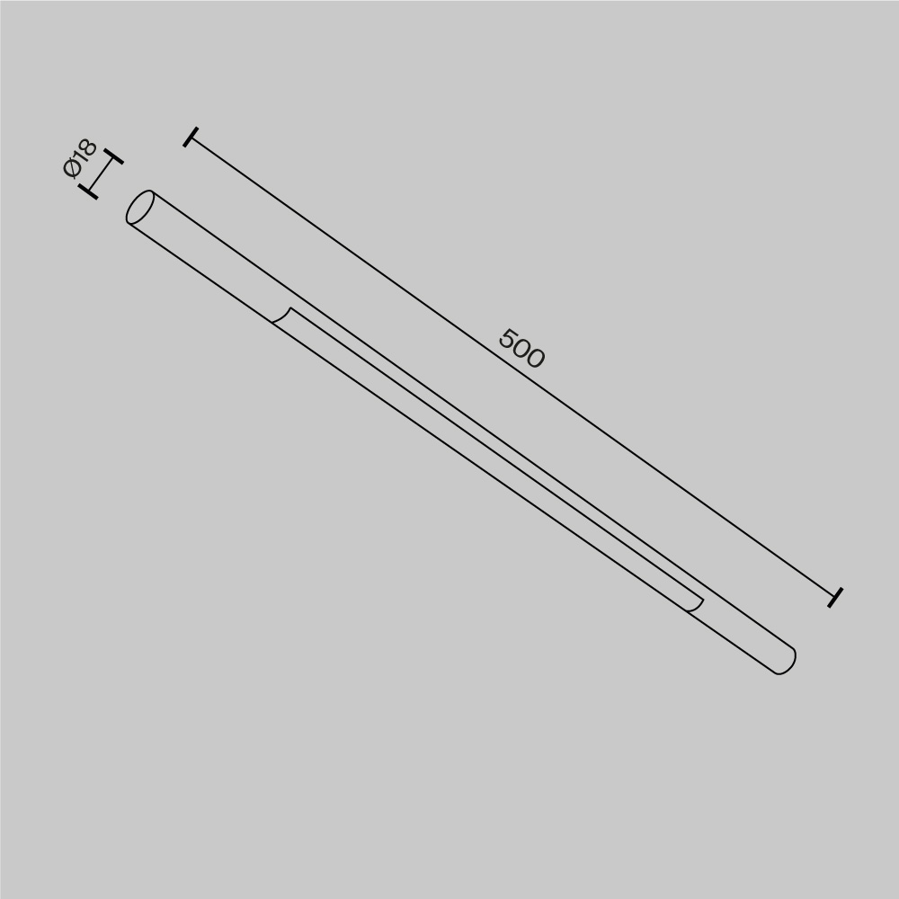 Картинка Светильник Technical C100CL-L500-12W3-6K-BS
