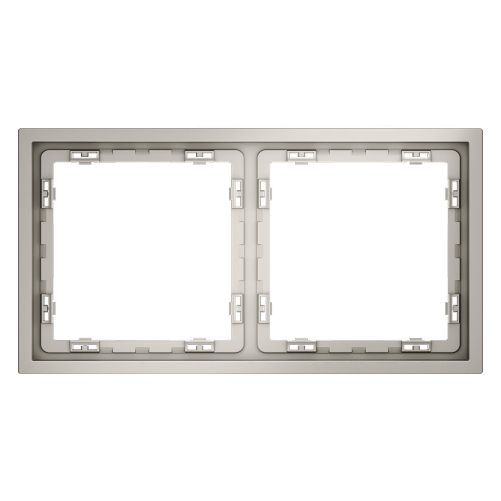 Картинка Рамка пластиковая VOLTUM S70 на 2 поста, (кашемир) VLS100203