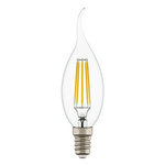 933602 Лампа LED FILAMENT 220V CA35  E14 6W=65W 400-430LM 360G CL 3000K 30000H (в комплекте) купить в Алматы svet.kz