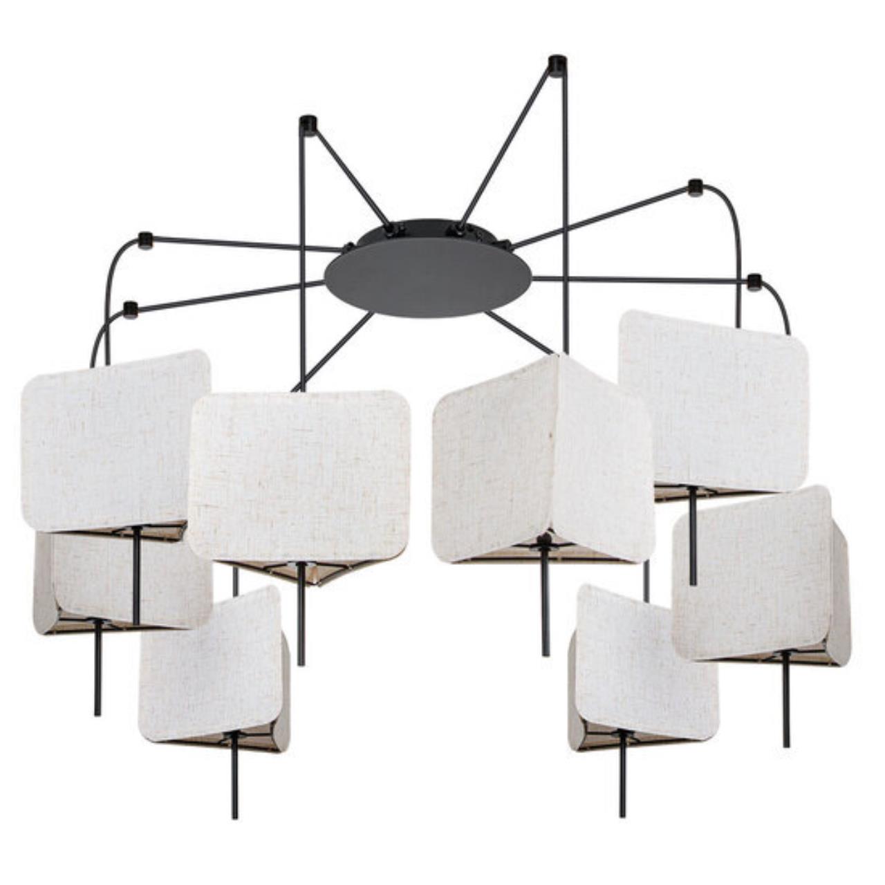 Картинка Подвесная люстра Arte Lamp TRIXIE A7084SP-8BK