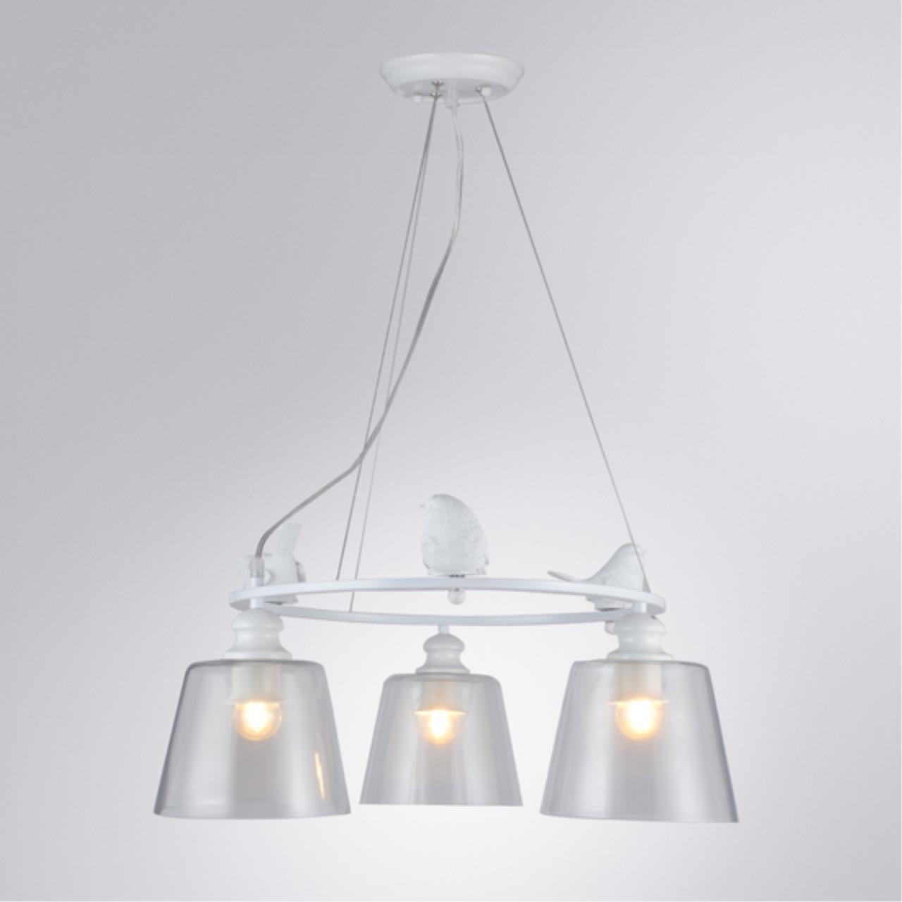 Картинка Подвесной светильник Arte Lamp Passero A4289LM-3WH