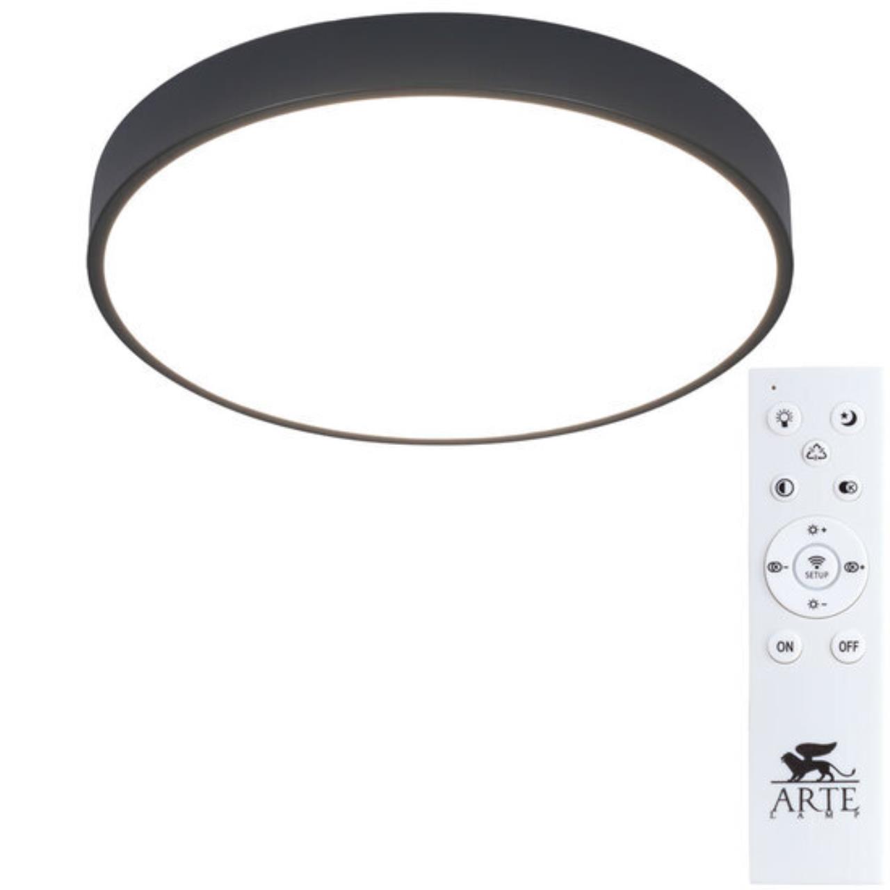 Картинка Потолочный светодиодный светильник Arte Lamp Arena A2661PL-1BK