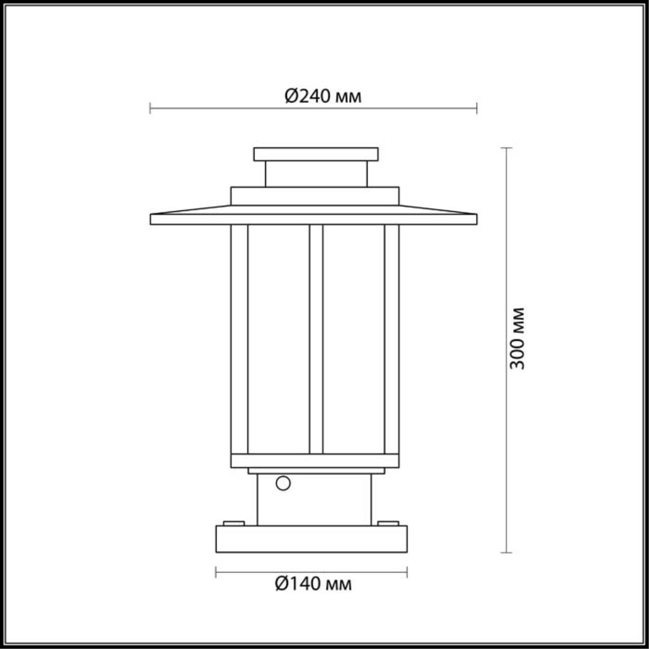 Картинка Уличный светильник Odeon Light Nature Mito 4047/1B