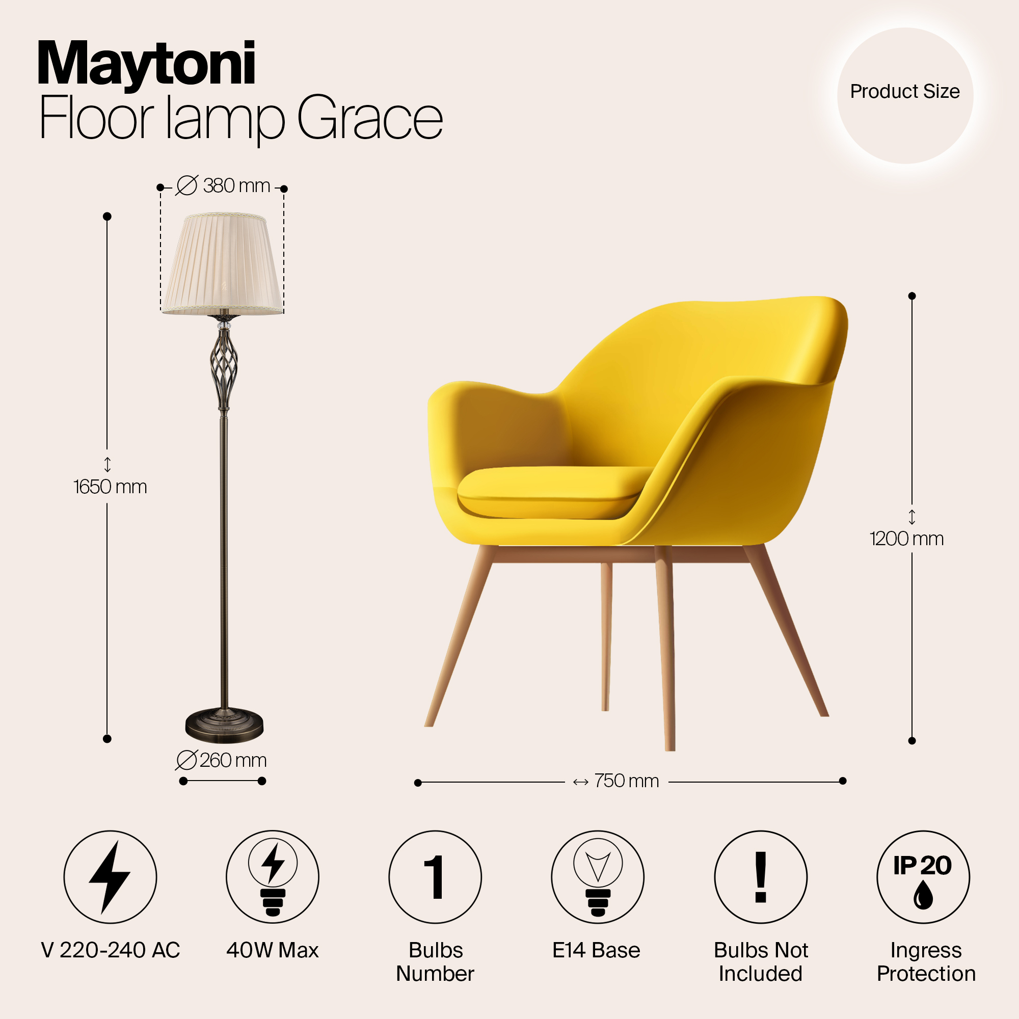 Картинка Торшер Maytoni Grace RC247-FL-01-R