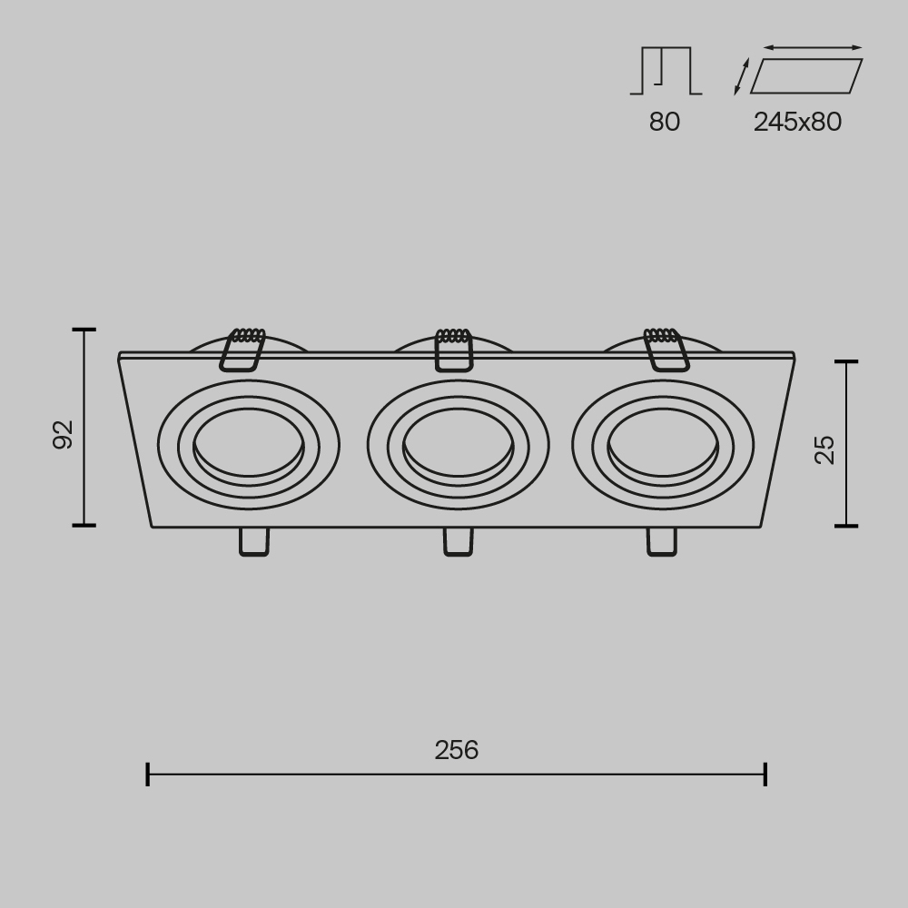 Картинка Встраиваемый светильник Maytoni Atom DL024-2-03W
