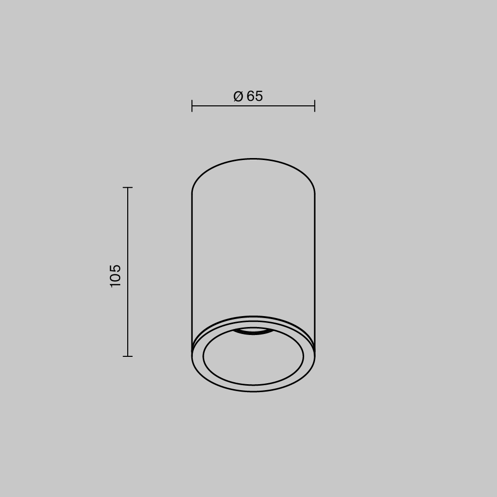 Картинка Потолочный светильник Technical C029CL-01-S-W