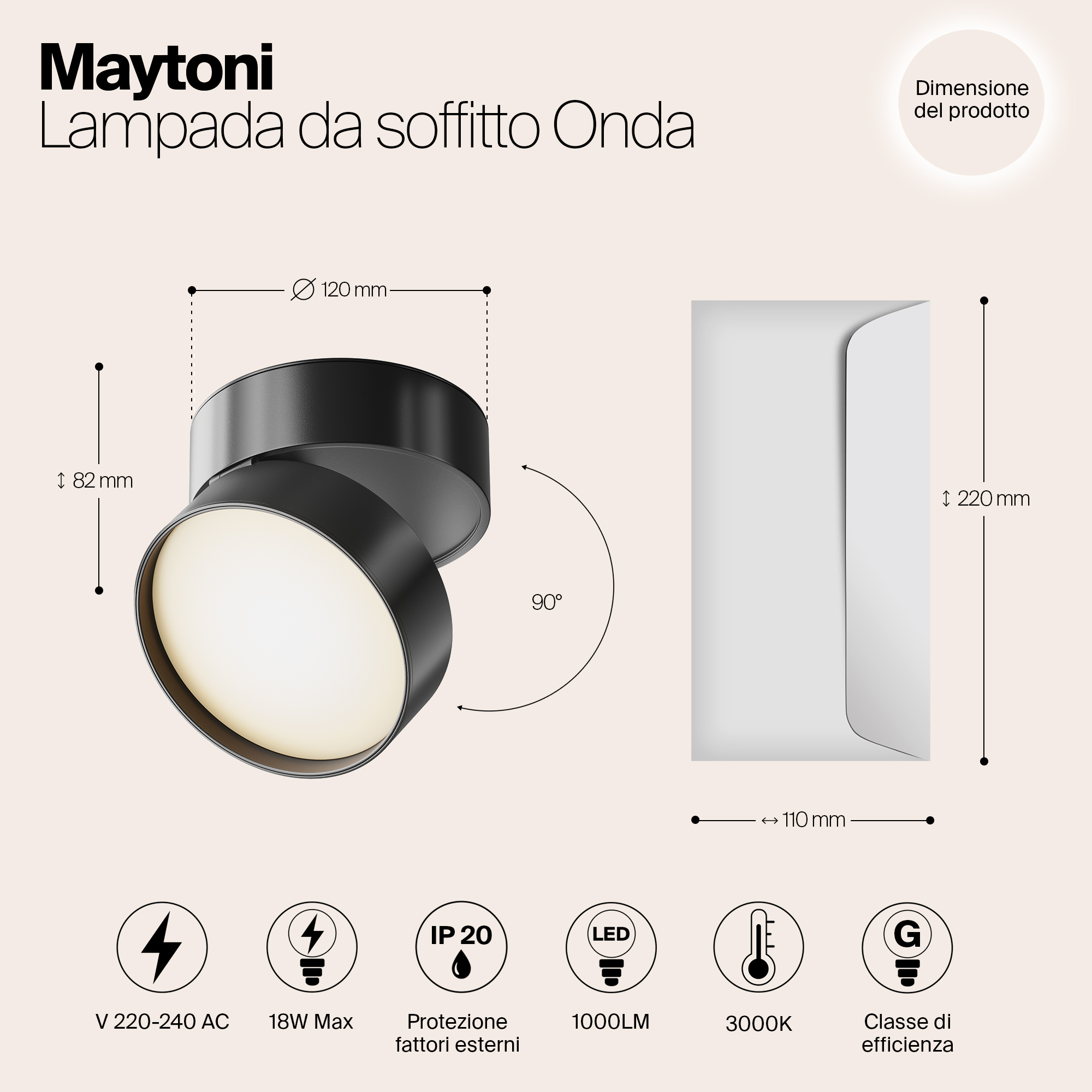 Картинка Спот Maytoni Onda C024CL-L18B