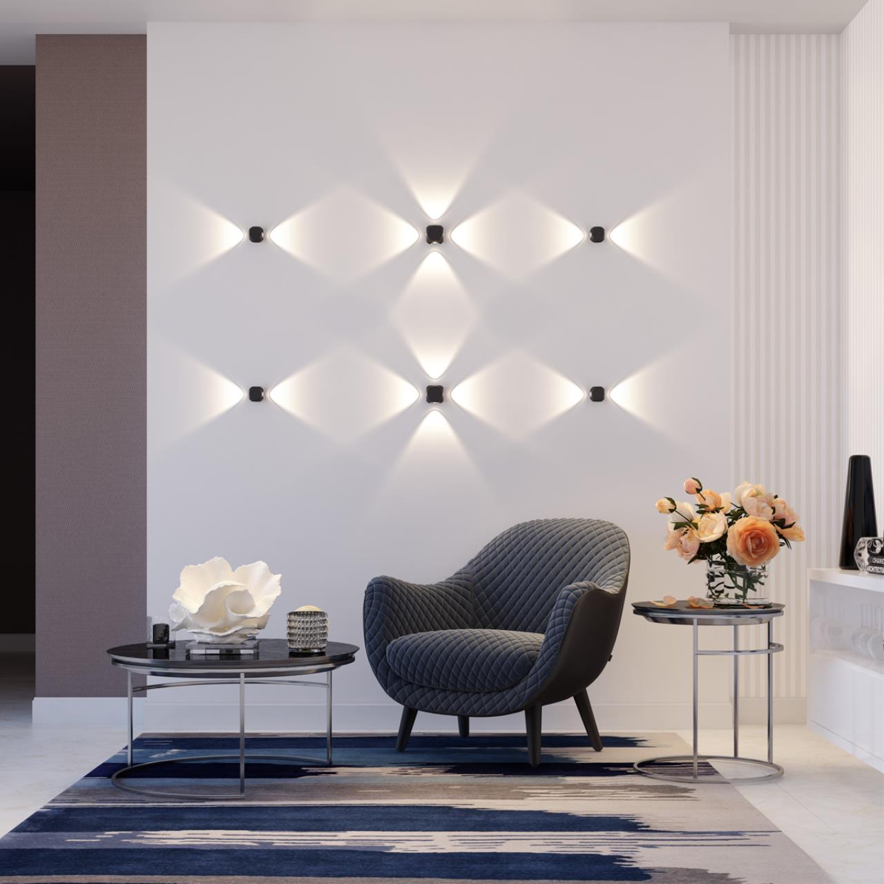 Картинка Уличный настенный светодиодный светильник Odeon Light Hightech Miko 4222/8WL