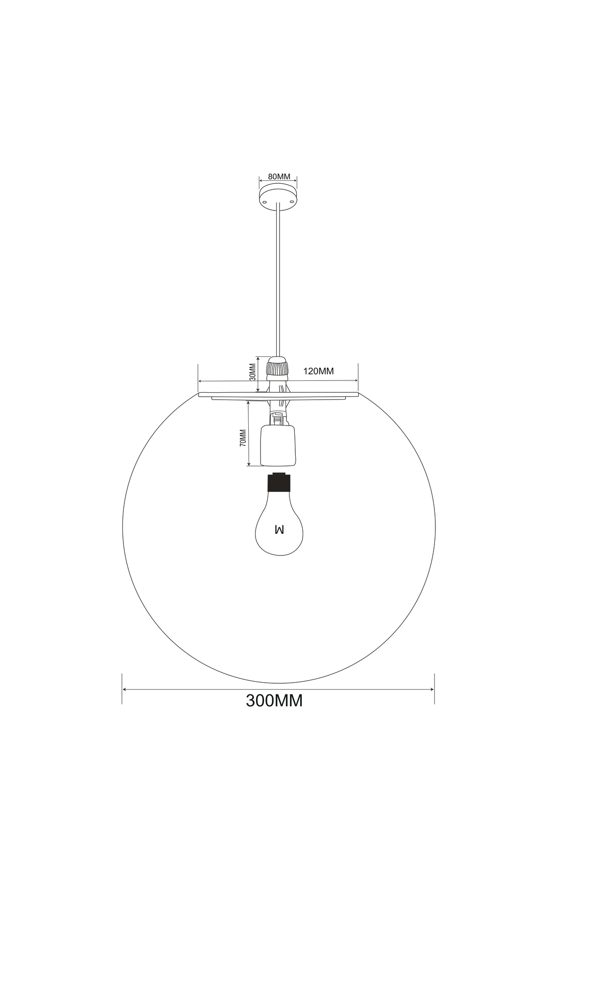Картинка Подвесной светильник Outdoor O594PL-01B