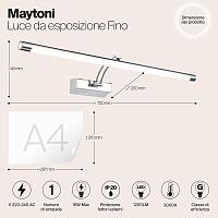 Дополнительная картинка Подсветка для картин Maytoni Fino MIR003WL-L16CH