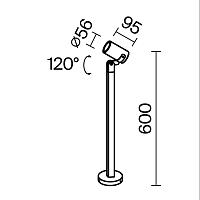 Дополнительная картинка Ландшафтный светильник Outdoor O025FL-01B1