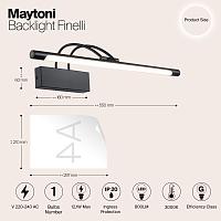 Дополнительная картинка Подсветка для картин Maytoni Finelli MIR004WL-L12B