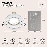 Дополнительная картинка Встраиваемый светильник Maytoni Akron DL025-2-01W