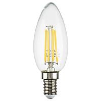 933504 Лампа LED FILAMENT 220V C35 E14 6W=65W 400-430LM 360G CL 4000K 30000H (в комплекте) купить в Алматы svet.kz