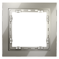 Рамка стеклянная VOLTUM S70 на 1 пост, (шелк, стекло) VLS110104 