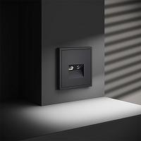 Розетка телевизионная встраиваемая VOLTUM S70 TV+RJ45 кат. 6, (графит) 