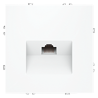 Розетка компьютерная встраиваемая VOLTUM S70 RJ45 кат.6, (белый матовый) VLS060102 