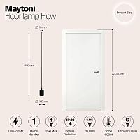 Дополнительная картинка Напольный светильник (торшер) Maytoni MOD147FL-L20BK1