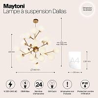 Дополнительная картинка Подвесная люстра Maytoni MOD545PL-24BS