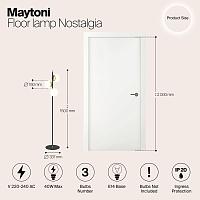 Дополнительная картинка Торшер Maytoni MOD048FL-03G