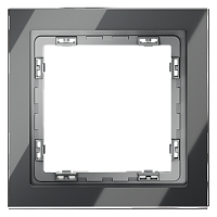 Рамка стеклянная VOLTUM S70 на 1 пост, (графит, стекло) VLS110107 