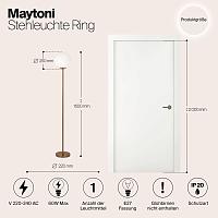 Дополнительная картинка Напольный светильник (торшер) Maytoni MOD013FL-01BS