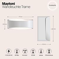 Дополнительная картинка Настенный светодиодный светильник Maytoni Trame C806WL-L5W